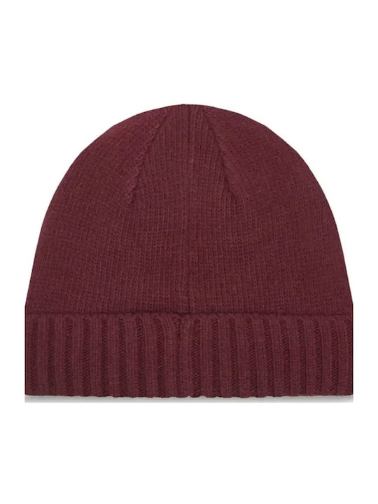 Beanie Beanie Knitted in Burgundy color