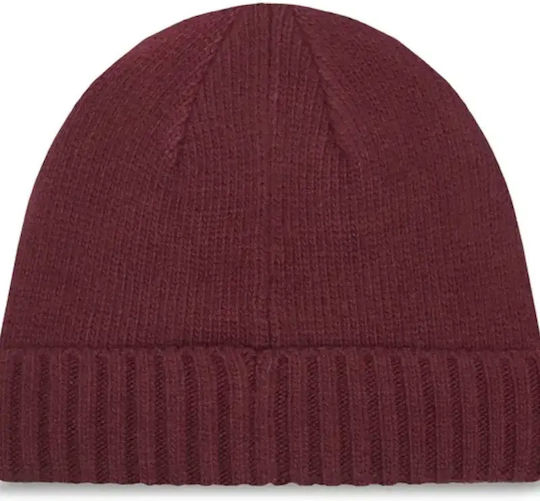 Beanie Beanie Knitted in Burgundy color