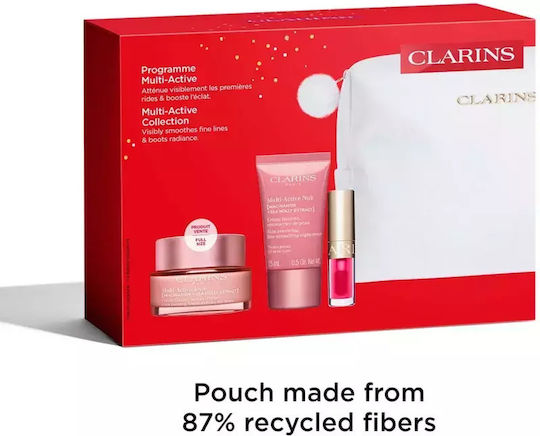 Clarins Set Îngrijire Multi-Active pentru Anti-Îmbătrânire Hidratare și Strălucire 5 Bucăți