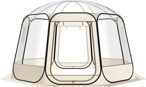 Vevor Χειμερινή Σκηνή Camping Pop Up Διάφανη 336x345x220εκ.