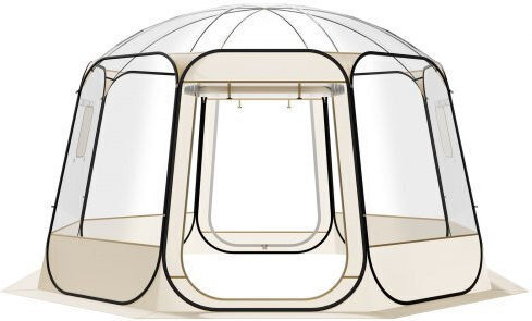 Vevor Χειμερινή Σκηνή Camping Pop Up Διάφανη 336x345x220εκ.