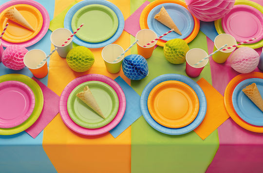 Plastic Light Blue Party Tablecover 137×183cm