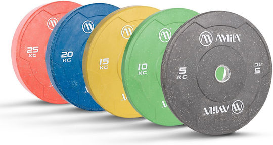 AMILA Olympic Type Metal Strength Training Plate 1 x 10kg Φ50mm With Handles