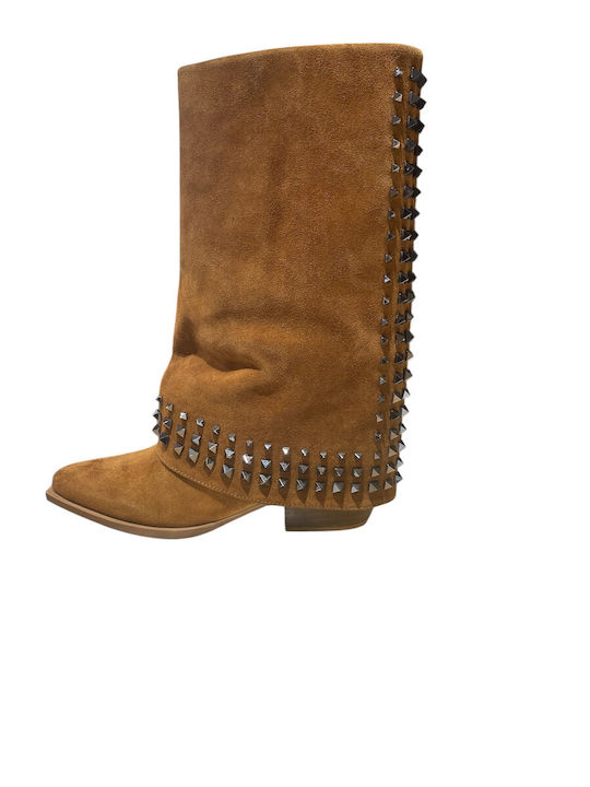 Leather Women's Boots Brown