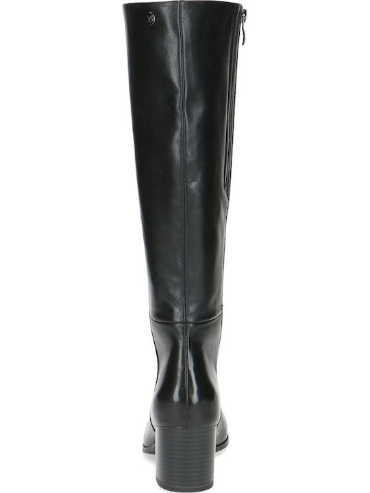 Leder Damenstiefel Schwarz