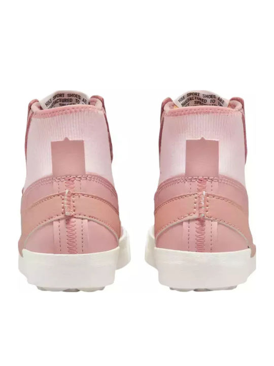Blazer Mid '77 Jumbo Boots Pink Oxford / Rose Whisper / Sail / Team Orange