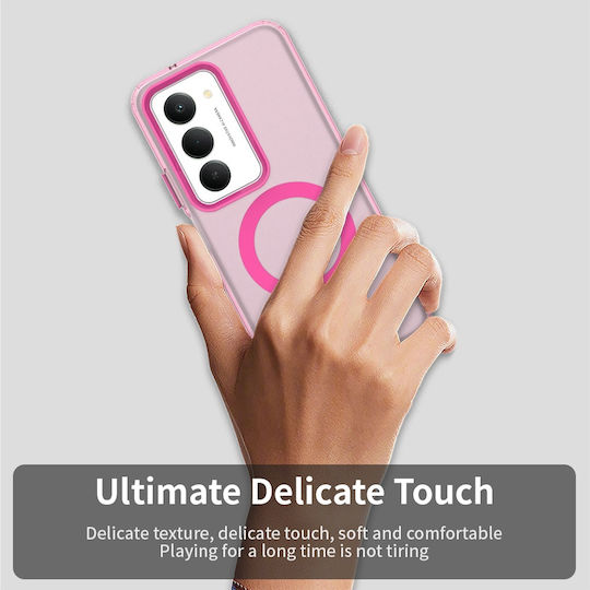 Techsuit Candycase Umschlag Rückseite Kunststoff / Silikon Rosa (Redmi 15)
