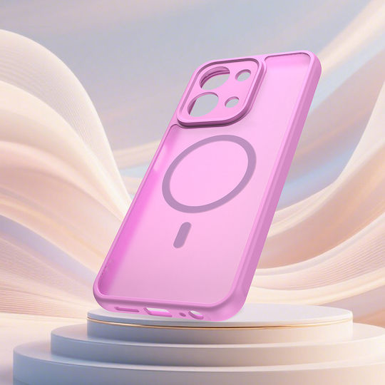 Techsuit Halofrost Ii Umschlag Rückseite Kunststoff Rosa (Redmi 15C 4G)