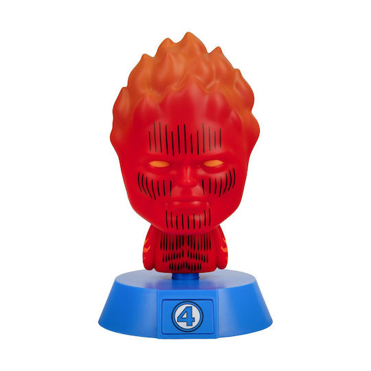 Paladone Icons Marvel Fantastic 4 Human Torch Table Lamp Pp14788mu