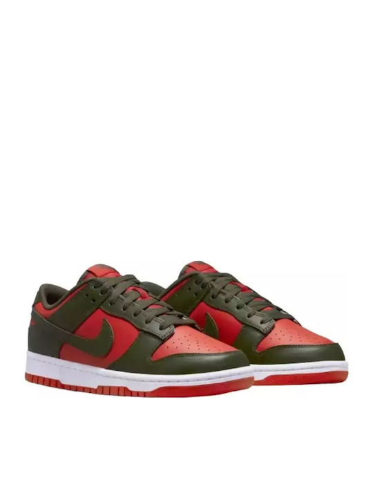 Dunk Low Retro Sneakers Mystic Red / Cargo Khaki