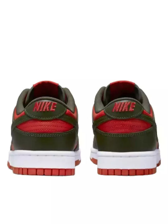 Dunk Low Retro Sneakers Mystic Red / Cargo Khaki