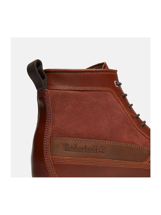 Britton Mills Mid Lace Up Tabac Brown Men's Boots Waterproof