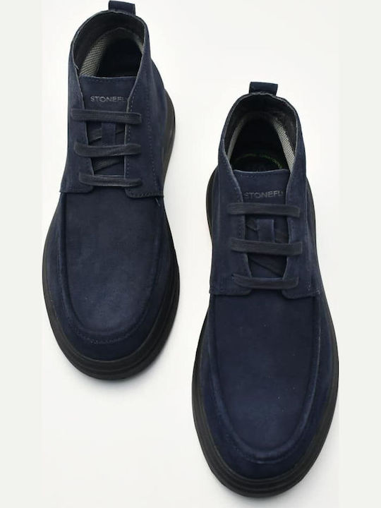Wildleder Blau Herrenstiefel