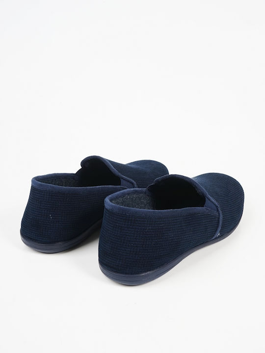 Heel Enclosed Men's Slipper Blue