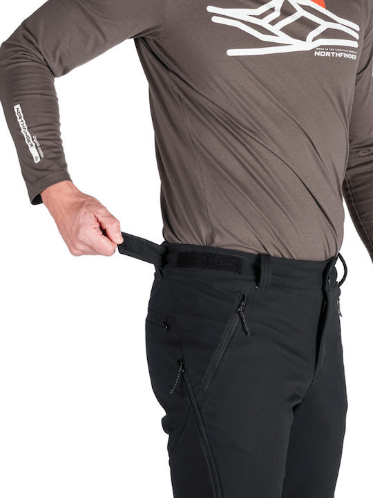 Northfinder Stretch Men's Hiking Long Trousers Black