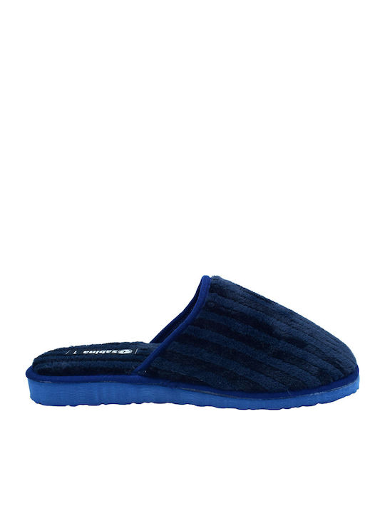 Men's Printed Slippers Blue