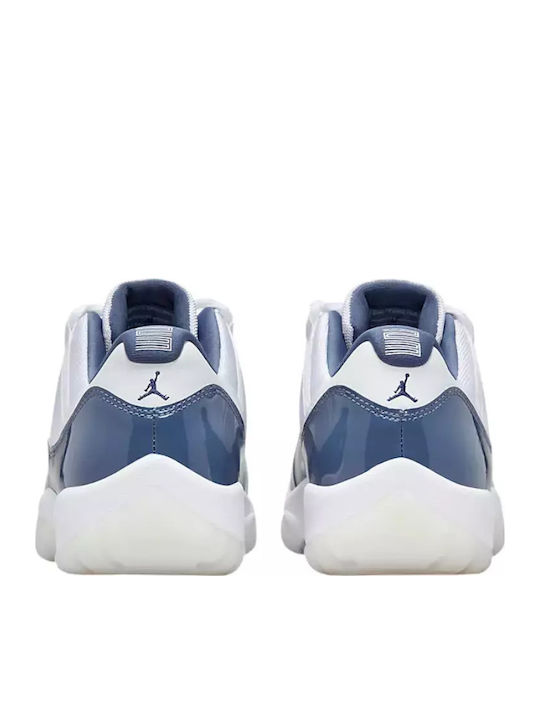Air  11 Retro Low Herren Sneakers White / Midnight Navy / Diffused Blue / Football Grey