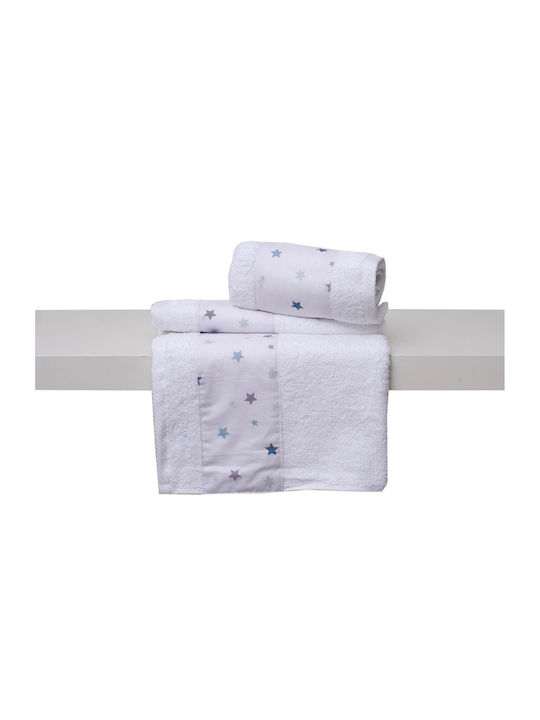 Viopros Set Babyhandtücher 2 Stück Ciell Gewicht 480gr/m²