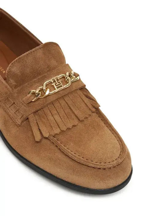 Wildleder Herren Mokassins in Tabac Braun Farbe