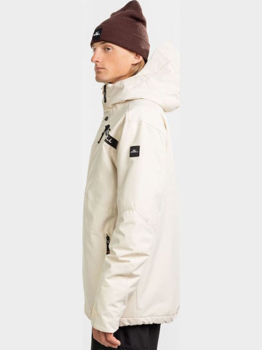 O'Neill 2500142-17525 Ανδρικό Μπουφάν για Σκι & Snowboard Μπεζ