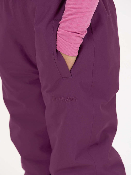Zig Zag Kids Trousers for Ski & Snowboard Purple