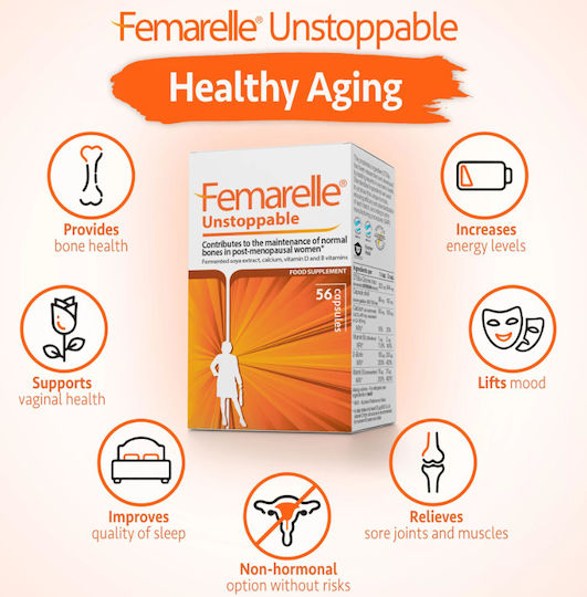 Femarelle Unstoppable Ειδικό Συμπλήρωμα Διατροφής 56 κάψουλες