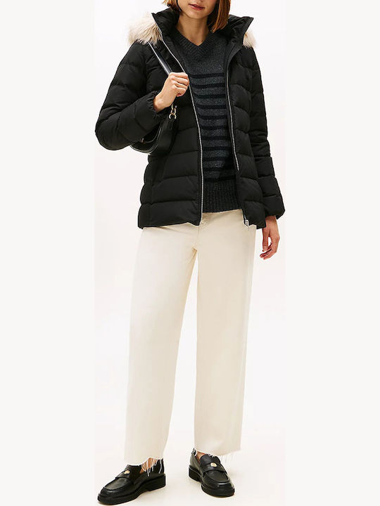 Jachetă de femei Puffer Waterproof Black
