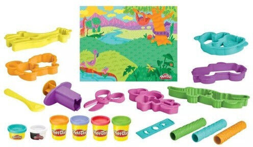 Hasbro Play-Doh Knete - Spiel-Set Wildtiere für 3+ Alter, 6 Stück