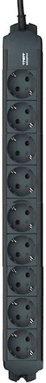 Popp Power Strip 7 Positions with Switch and Cable 2m Gray