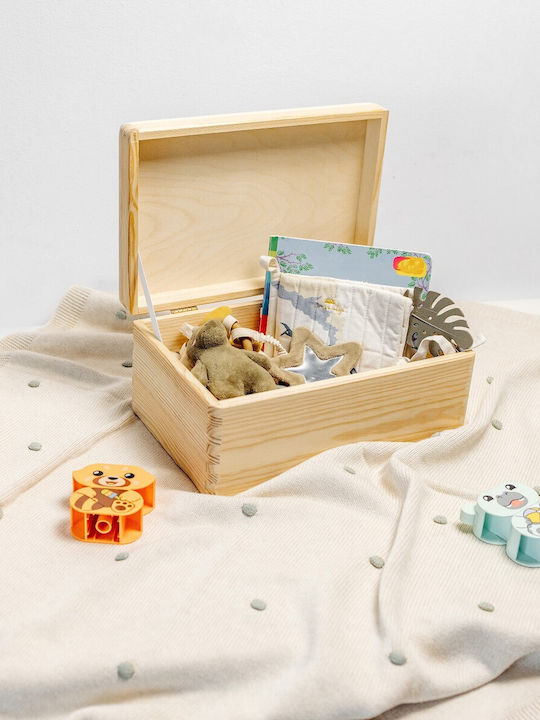 Creative Deco Large Wooden Box Lid Decoration 30 X 20 X 13 Cm + 1cm Without Handle