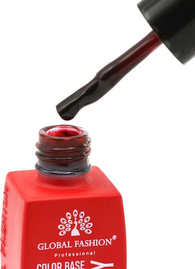 Global Fashion Base Coat / Top Coat για Απλά Βερνίκια Rubber 8ml