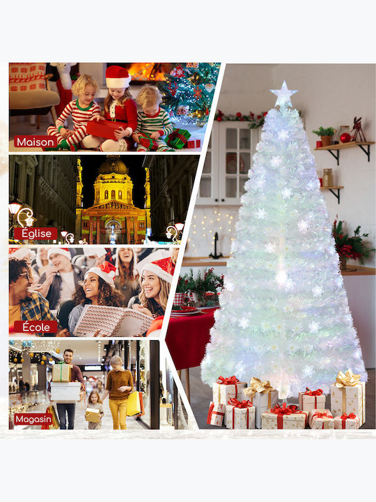 Christmas Tree 210cm with LED Lighting White