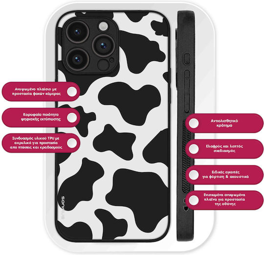 Калъф Sonique Animal Print Series OnePlus Nord 3 5G Крава 01