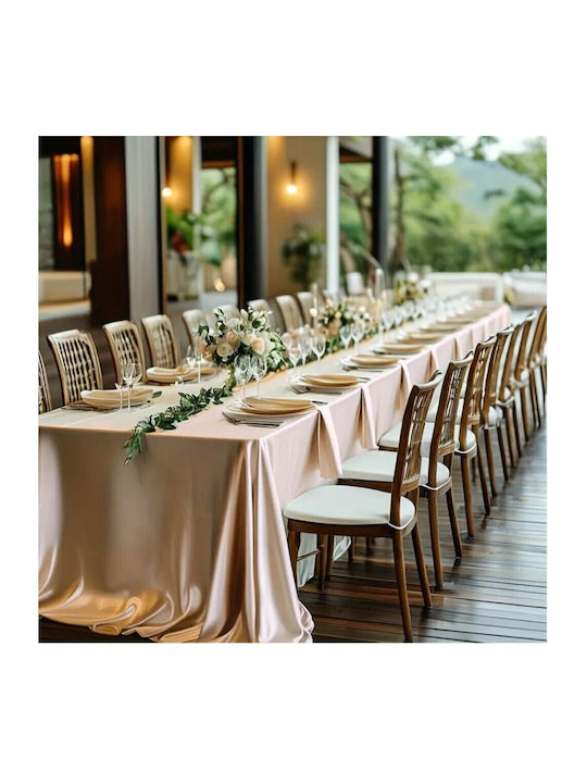 Kotonia Home Tablecloth Cotton Beige 180x300cm