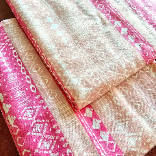 Kotonia Home Σετ Μαξιλαροθήκες με Φάσα Fuchsia 50x80εκ.