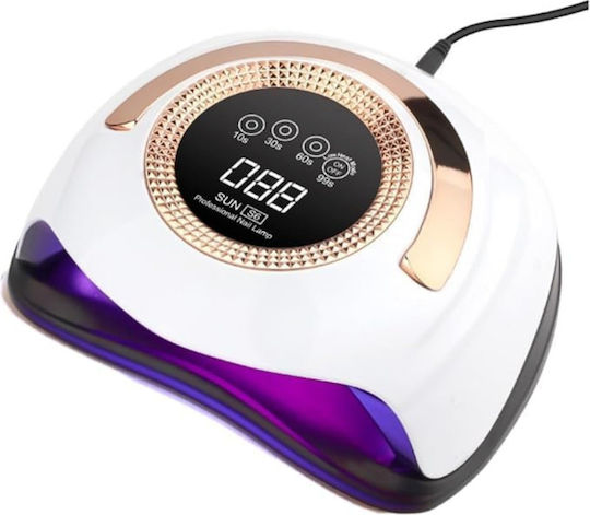 Beauty Salon S6 Nail Polish Curing Lamp UV 168W Gold