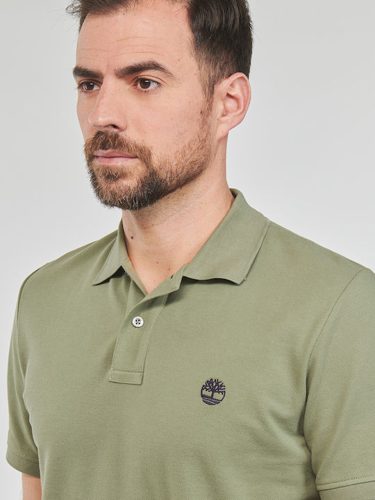 Polo Short Sleeve Khaki Blouse