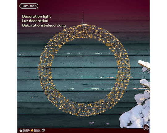 Kaemingk Christmas Lighted Decorative Wreath 58cm