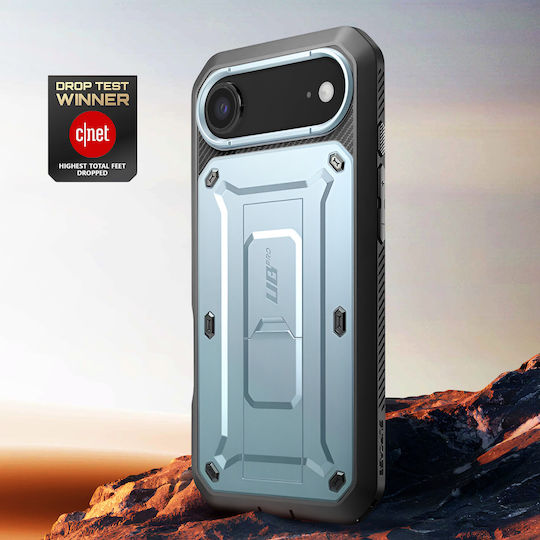 Supcase Vollständige Hülle iPhone Air Einhorn Käfer Pro Serie Klappständer Hellblau
