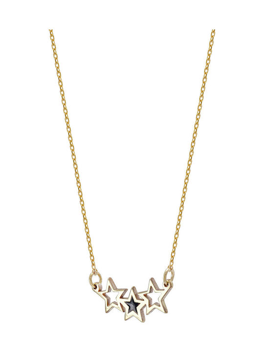 Kiriakos Gofas Charm mit Design Stern aus Gold 9 K