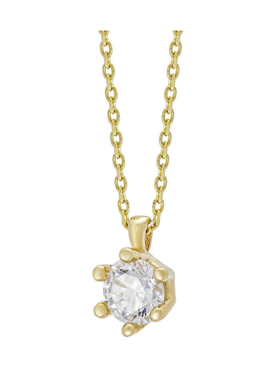 Kiriakos Gofas Charm Solitärring aus Gold 14K