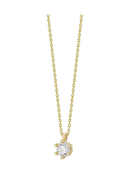 Kiriakos Gofas Charm Solitärring aus Gold 14K