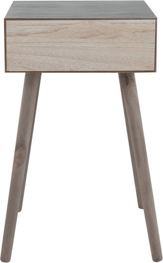Artekko Cons Brown MDF Console Rattan 40x37x70 Cm 40cm X 37cm X 70cm