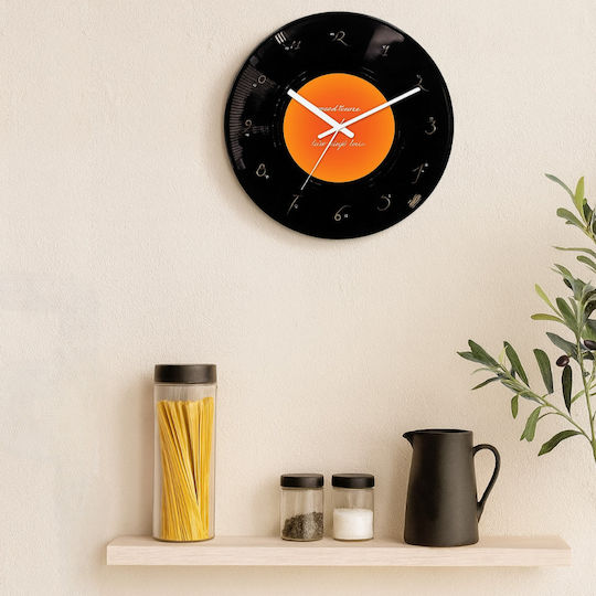 Silent Antique Wall Clock Black Ø30cm