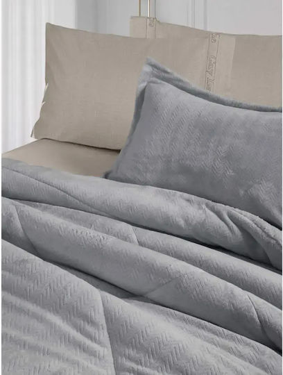 Guy Laroche Κουβερτοπάπλωμα Ημίδιπλο 180x240εκ. Moore Silver 780 GSM