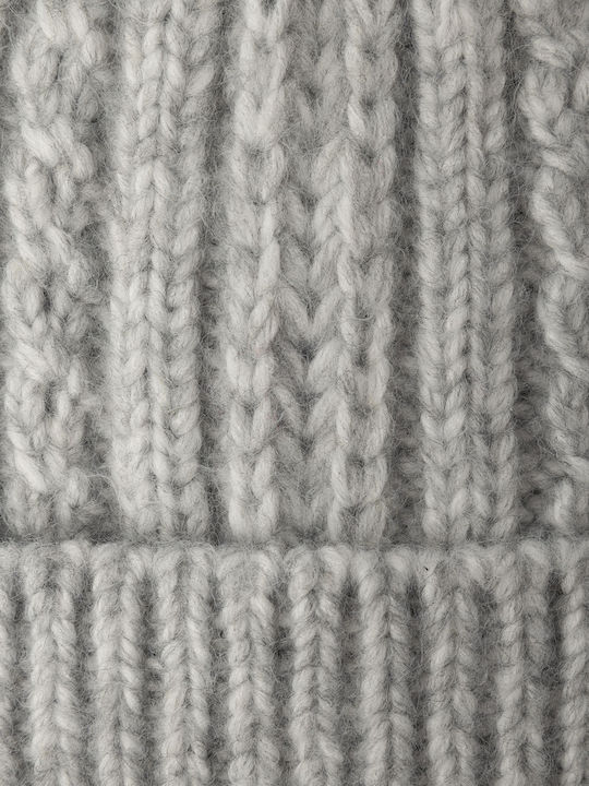 Kids Beanie Knitted Gray