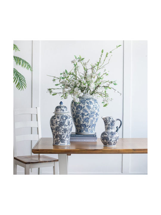 Artekko Decorative Vase Melania Blue 24x16.5x31cm