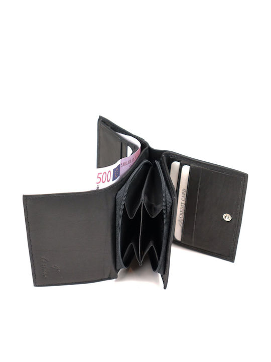 Small Leather Women's Wallet Classic Black