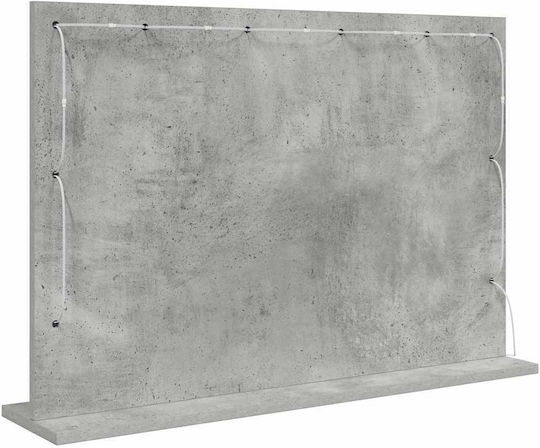 vidaXL Makeup Mirror Wall with Light Gray