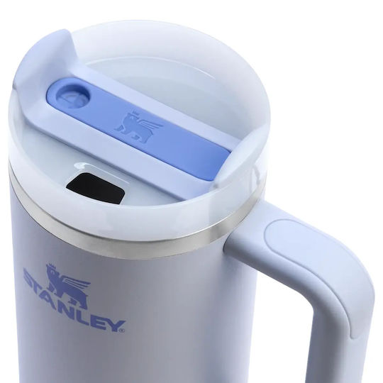 Stanley Quencher H2.O Flowstate Чаша с дръжка Термос Неръждаема стомана Без BPA 890 мл Dew Drop със сламка и дръжка